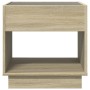 Mesa de centro con Infinity LED roble Sonoma 50x50x50 cm de , Mesas de centro - Ref: Foro24-847653, Precio: 82,99 €, Descuent...