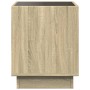 Mesa de centro con Infinity LED roble Sonoma 50x50x50 cm de , Mesas de centro - Ref: Foro24-847653, Precio: 82,99 €, Descuent...