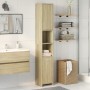 Armario de baño madera contrachapada color roble 30x30x183,5 cm de , Muebles de baño - Ref: Foro24-849602, Precio: 70,62 €, D...