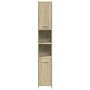Armario de baño madera contrachapada color roble 30x30x183,5 cm de , Muebles de baño - Ref: Foro24-849602, Precio: 70,62 €, D...