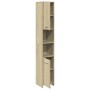 Armario de baño madera contrachapada color roble 30x30x183,5 cm de , Muebles de baño - Ref: Foro24-849602, Precio: 70,62 €, D...
