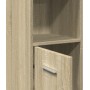 Armario de baño madera contrachapada color roble 30x30x183,5 cm de , Muebles de baño - Ref: Foro24-849602, Precio: 70,62 €, D...