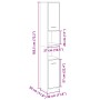 Armario de baño madera contrachapada color roble 30x30x183,5 cm de , Muebles de baño - Ref: Foro24-849602, Precio: 70,62 €, D...