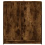 Aparador con LED madera ingeniería roble ahumado 77x34x85 cm de , Aparadores - Ref: Foro24-852135, Precio: 75,30 €, Descuento: %