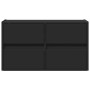 Mueble de TV de pared con luces LED negro 80x31x45 cm de , Muebles TV - Ref: Foro24-852286, Precio: 67,95 €, Descuento: %
