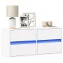 Mueble de TV de pared con luces LED blanco 100x31x45 cm de , Muebles TV - Ref: Foro24-852292, Precio: 75,13 €, Descuento: %