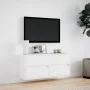 Mueble de TV de pared con luces LED blanco 100x31x45 cm de , Muebles TV - Ref: Foro24-852292, Precio: 75,13 €, Descuento: %