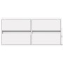 Mueble de TV de pared con luces LED blanco 100x31x45 cm de , Muebles TV - Ref: Foro24-852292, Precio: 76,06 €, Descuento: %