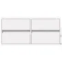 Mueble de TV de pared con luces LED blanco 100x31x45 cm de , Muebles TV - Ref: Foro24-852292, Precio: 75,13 €, Descuento: %