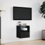 Mueble de TV de pared con luces LED negro 41x31x45 cm de , Muebles TV - Ref: Foro24-852315, Precio: 49,57 €, Descuento: %