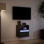 Mueble de TV de pared con luces LED negro 41x31x45 cm de , Muebles TV - Ref: Foro24-852315, Precio: 49,57 €, Descuento: %