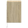 Mueble de TV de pared con luces LED roble Sonoma 41x31x45 cm de , Muebles TV - Ref: Foro24-852317, Precio: 48,28 €, Descuento: %
