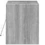 Mueble de TV de pared con luces LED gris Sonoma 80x31x35 cm de , Muebles TV - Ref: Foro24-852360, Precio: 61,23 €, Descuento: %