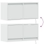Mueble de TV de pared con luces LED blanco 80x31x35 cm de , Muebles TV - Ref: Foro24-852355, Precio: 60,05 €, Descuento: %