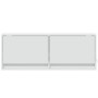 Mueble de TV de pared con luces LED blanco 100x31x35 cm de , Muebles TV - Ref: Foro24-852362, Precio: 66,30 €, Descuento: %