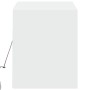 Mueble de TV de pared con luces LED blanco 100x31x35 cm de , Muebles TV - Ref: Foro24-852362, Precio: 66,30 €, Descuento: %