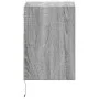 Mesita de noche de pared con luces LED gris Sonoma de , Mesitas de noche - Ref: Foro24-3307985, Precio: 50,99 €, Descuento: %