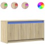 Mueble de TV LED madera de ingeniería roble Sonoma 100x34x50 cm de , Muebles TV - Ref: Foro24-852210, Precio: 81,66 €, Descue...
