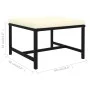 4-teiliges Gartensofa-Set und Kissen aus schwarzem Kunststoff-Rattan. von vidaXL, Modulare Sofas für den Außenbereich - Ref: ...