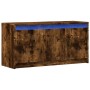 Mueble de TV LED madera ingeniería roble ahumado 100x34x50 cm de , Muebles TV - Ref: Foro24-852212, Precio: 82,00 €, Descuent...