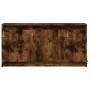 Mueble de TV LED madera ingeniería roble ahumado 100x34x50 cm de , Muebles TV - Ref: Foro24-852212, Precio: 82,00 €, Descuent...