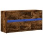 Mueble de TV LED madera ingeniería roble ahumado 100x34x50 cm de , Muebles TV - Ref: Foro24-852219, Precio: 107,76 €, Descuen...