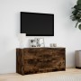 Mueble de TV LED madera ingeniería roble ahumado 100x34x50 cm de , Muebles TV - Ref: Foro24-852219, Precio: 107,76 €, Descuen...