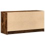 Mueble de TV LED madera ingeniería roble ahumado 100x34x50 cm de , Muebles TV - Ref: Foro24-852219, Precio: 107,76 €, Descuen...
