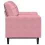Sofá de 2 plazas con cojines terciopelo rosa 120 cm de , Sofás - Ref: Foro24-3278212, Precio: 251,37 €, Descuento: %