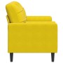 Sofá de 2 plazas con cojines terciopelo amarillo 140 cm de , Sofás - Ref: Foro24-3278225, Precio: 258,02 €, Descuento: %