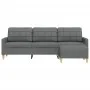 Dreisitzer-Sofa mit dunkelgrauem Stoffhocker, 210 cm. von , Sofas - Ref: Foro24-3278250, Preis: 327,50 €, Rabatt: %