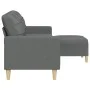 Dreisitzer-Sofa mit dunkelgrauem Stoffhocker, 210 cm. von , Sofas - Ref: Foro24-3278250, Preis: 327,50 €, Rabatt: %