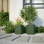 Jardineras hexagonales 2 uds acero verde oliva 46x40x45 cm de , Maceteros y jardineras - Ref: Foro24-851115, Precio: 71,97 €,...