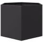 Black steel hexagonal planter 69x60x45 cm by , Pots and planters - Ref: Foro24-851122, Price: 64,46 €, Discount: %