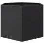 Black steel hexagonal planter 69x60x45 cm by , Pots and planters - Ref: Foro24-851122, Price: 64,46 €, Discount: %
