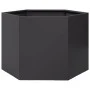 Black steel hexagonal planter 69x60x45 cm by , Pots and planters - Ref: Foro24-851122, Price: 64,46 €, Discount: %