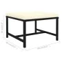 Set de sofás de jardín 5 pzas y cojines ratán sintético negro de vidaXL, Sofás modulares de exterior - Ref: Foro24-313517, Pr...