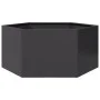Jardinera hexagonal acero negra 104x90x45 cm de , Maceteros y jardineras - Ref: Foro24-851129, Precio: 76,67 €, Descuento: %