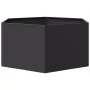 Jardinera hexagonal acero negra 104x90x45 cm de , Maceteros y jardineras - Ref: Foro24-851129, Precio: 76,67 €, Descuento: %