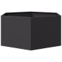 Jardinera hexagonal acero negra 104x90x45 cm de , Maceteros y jardineras - Ref: Foro24-851129, Precio: 81,84 €, Descuento: %