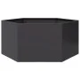 Jardinera hexagonal acero negra 104x90x45 cm de , Maceteros y jardineras - Ref: Foro24-851129, Precio: 76,67 €, Descuento: %