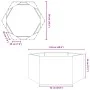 Jardinera hexagonal acero negra 104x90x45 cm de , Maceteros y jardineras - Ref: Foro24-851129, Precio: 76,67 €, Descuento: %