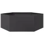Jardinera hexagonal acero negra 138x120x45 cm de , Maceteros y jardineras - Ref: Foro24-851136, Precio: 93,88 €, Descuento: %