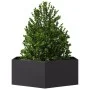 Jardinera hexagonal acero negra 138x120x45 cm de , Maceteros y jardineras - Ref: Foro24-851136, Precio: 93,88 €, Descuento: %