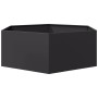 Jardinera hexagonal acero negra 138x120x45 cm de , Maceteros y jardineras - Ref: Foro24-851136, Precio: 94,04 €, Descuento: %