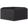 Jardinera hexagonal acero negra 138x120x45 cm de , Maceteros y jardineras - Ref: Foro24-851136, Precio: 93,88 €, Descuento: %