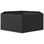 Jardinera hexagonal acero negra 138x120x45 cm de , Maceteros y jardineras - Ref: Foro24-851136, Precio: 93,88 €, Descuento: %