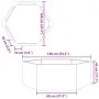 Jardinera hexagonal acero negra 138x120x45 cm de , Maceteros y jardineras - Ref: Foro24-851136, Precio: 93,88 €, Descuento: %