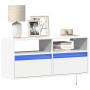 Mueble de TV de pared con luces LED blanco 100x31x45 cm de , Muebles TV - Ref: Foro24-852334, Precio: 69,77 €, Descuento: %