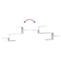 Estante de pared madera de ingeniería blanco 104x15x49 cm de , Estantes y estanterías - Ref: Foro24-853200, Precio: 27,07 €, ...